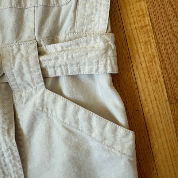 Banana Republic Cream Cotton Tie Waist Jumpsuit - Picture 10 of 12